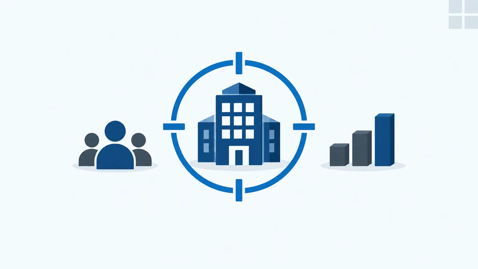 A small group of priority company accounts connected to personalised marketing and sales activity