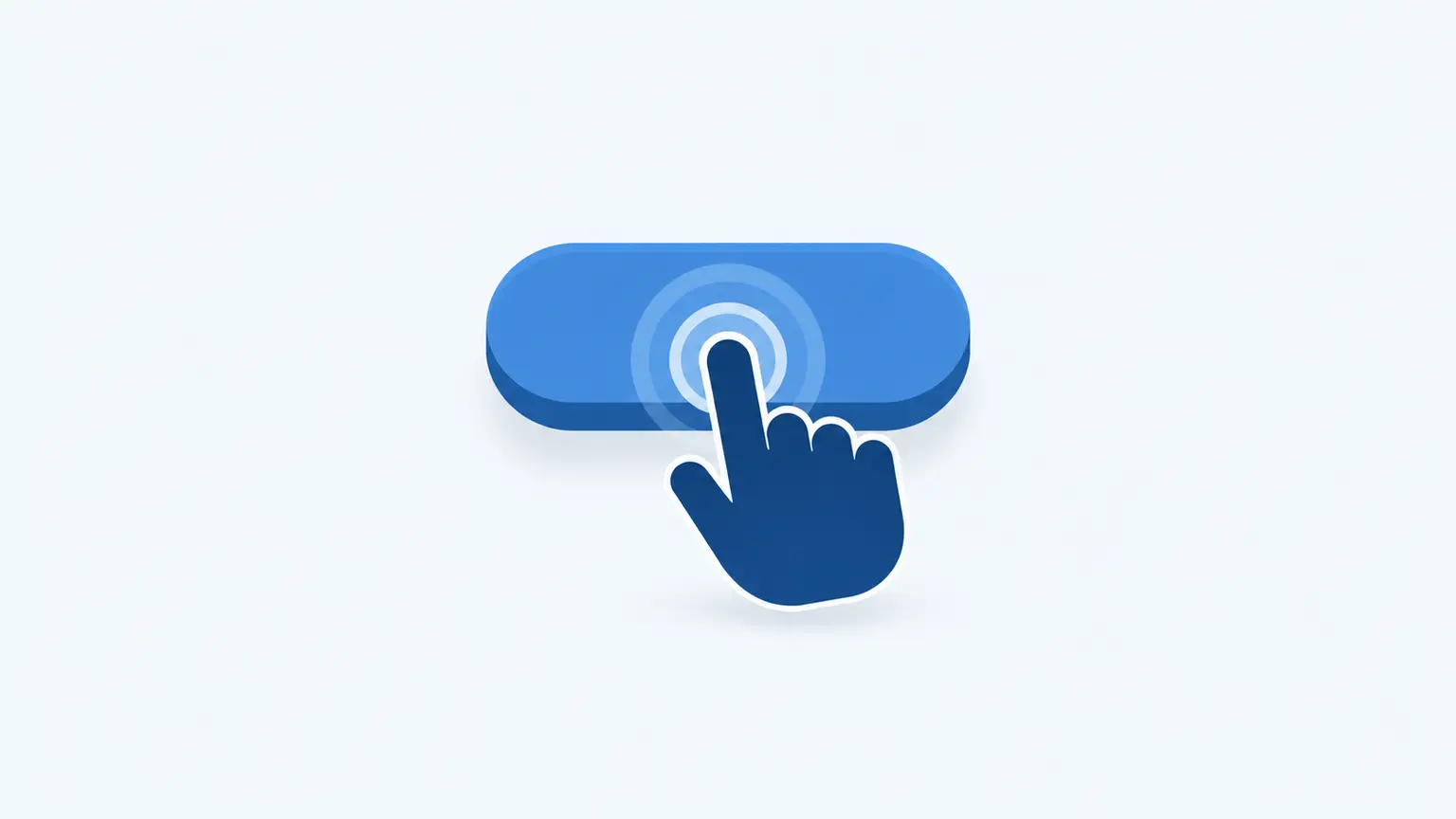 Clear call-to-action prompt guiding a website visitor to one next step