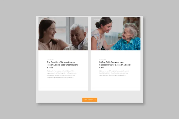 ProStaffing247 care staffing campaign artwork