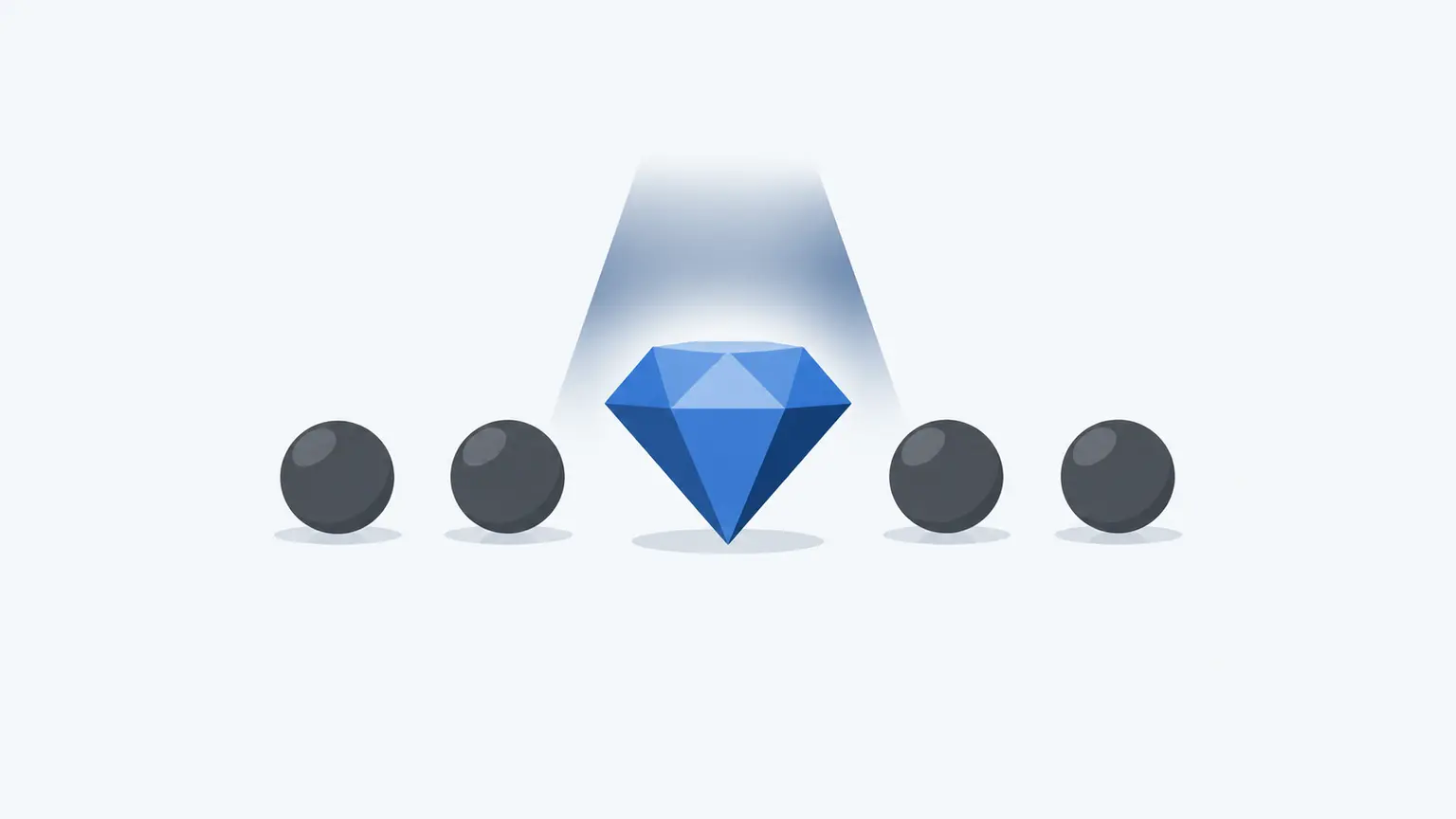 Diagram highlighting one distinctive reason for a customer to choose an offer